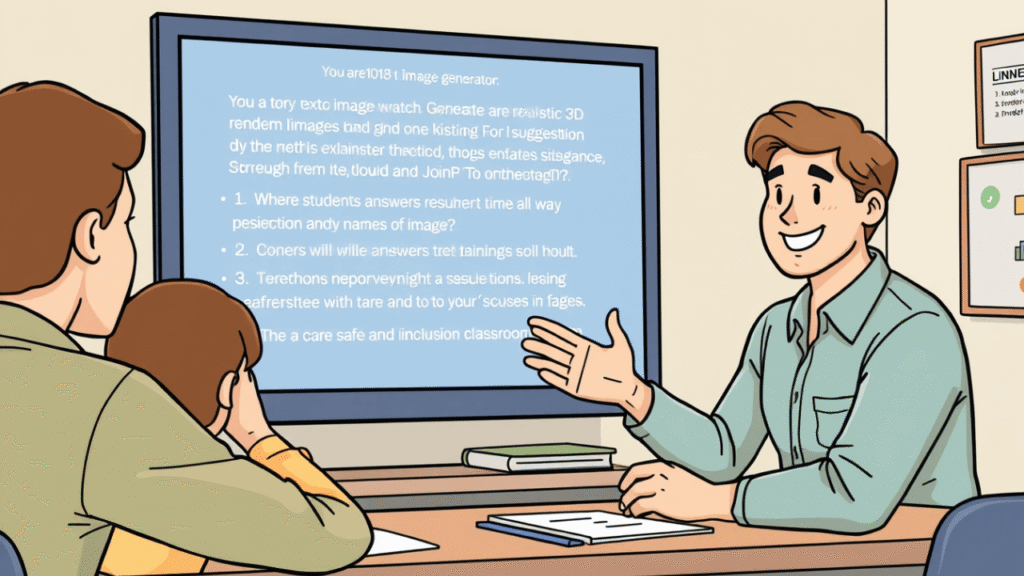 an illustrated scene where students are submitting answers anonymously through joinpd. 