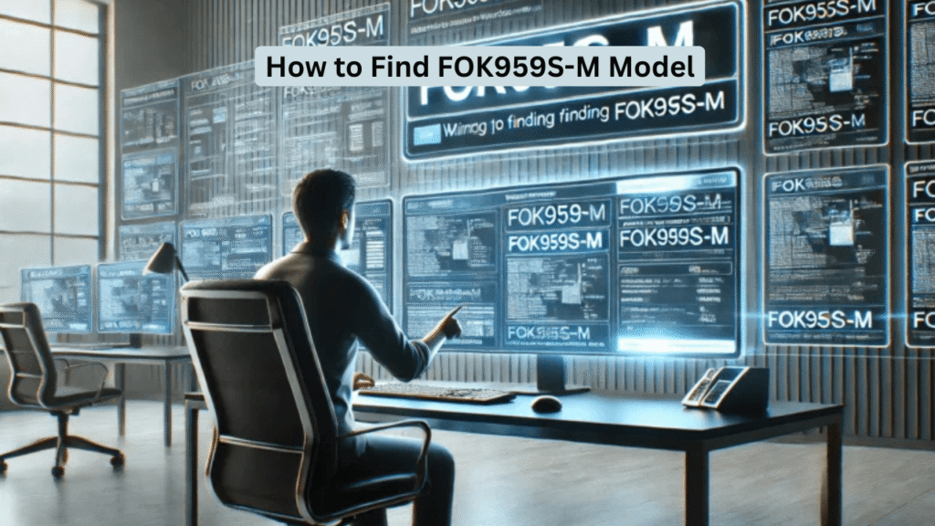 how to find fok959s-m model step-by-step guide