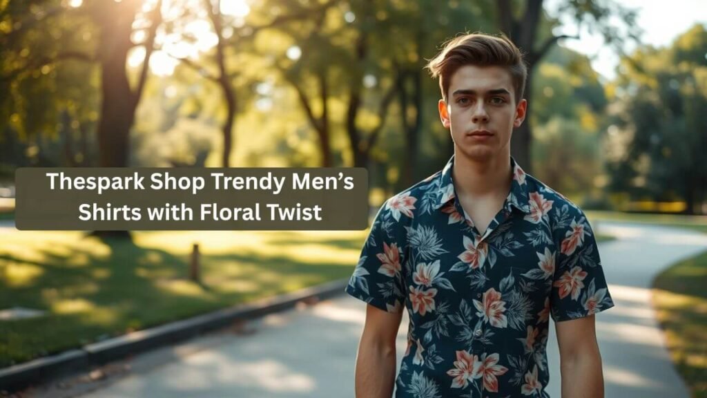 thespark shop trendy men’s shirts with floral twist